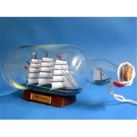 Handcrafted Model Ships Surprise Bottle Master And Commander HMS Surprise Ship in a Bottle 11 in. Ships In A Bottle Decorative Accent   